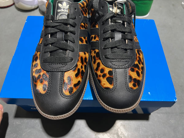 Adidas Samba OG W - Black Green Leopard Size 8W/6.5M