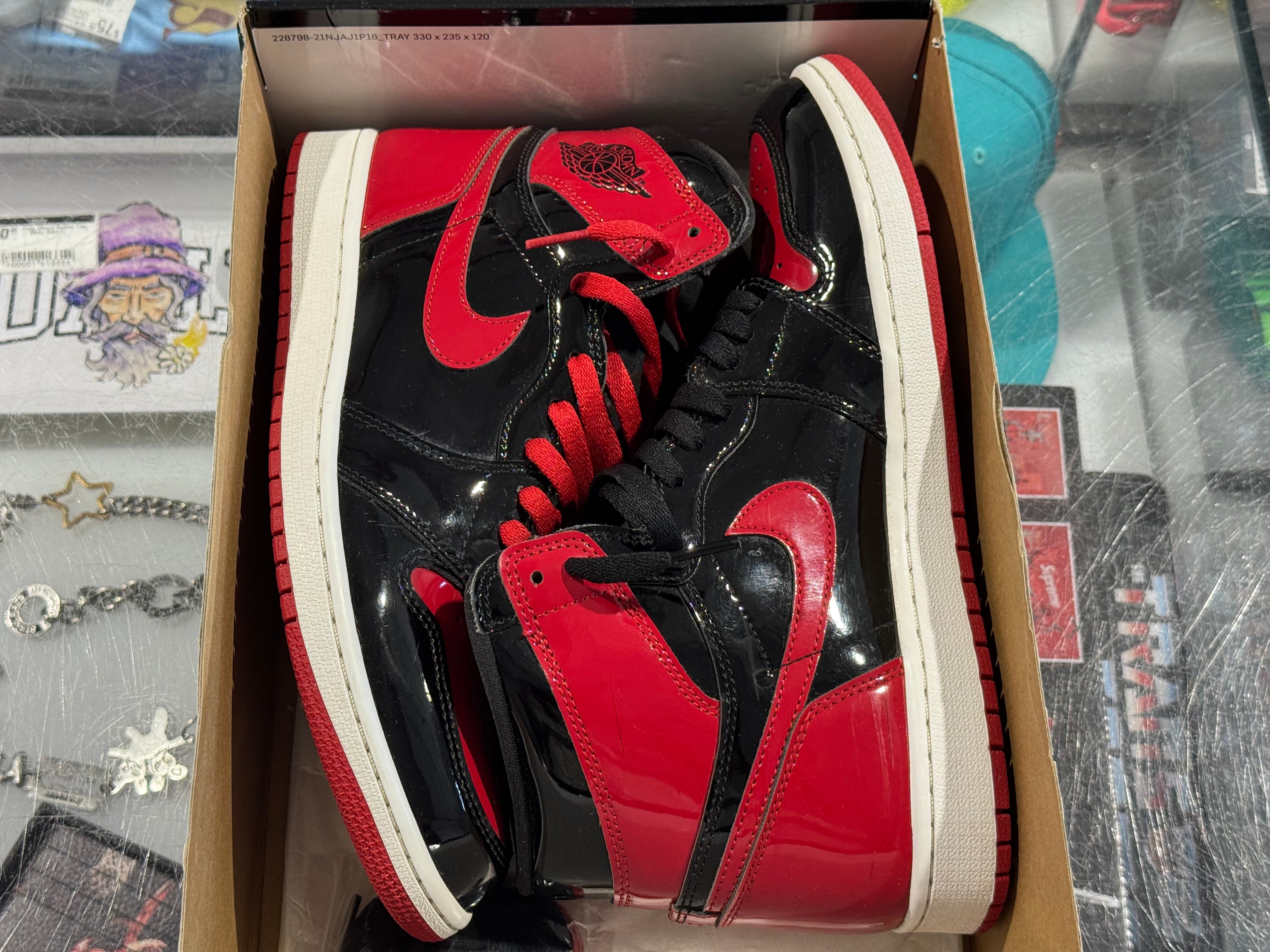 Air Jordan 1 Retro High OG - Patent Bred Size 10.5