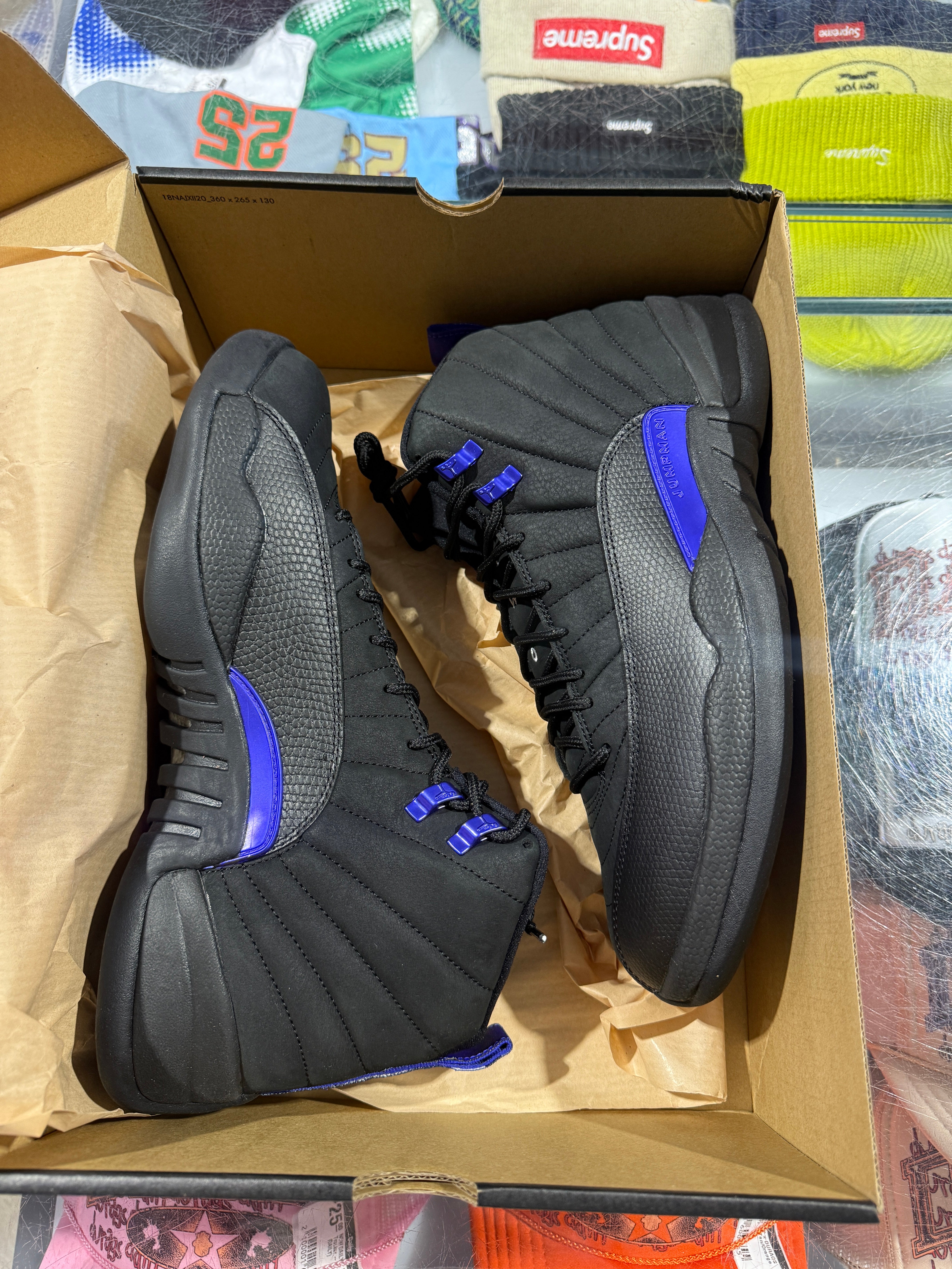 Air Jordan 12 Retro - Black Dark Concord Size 11.5
