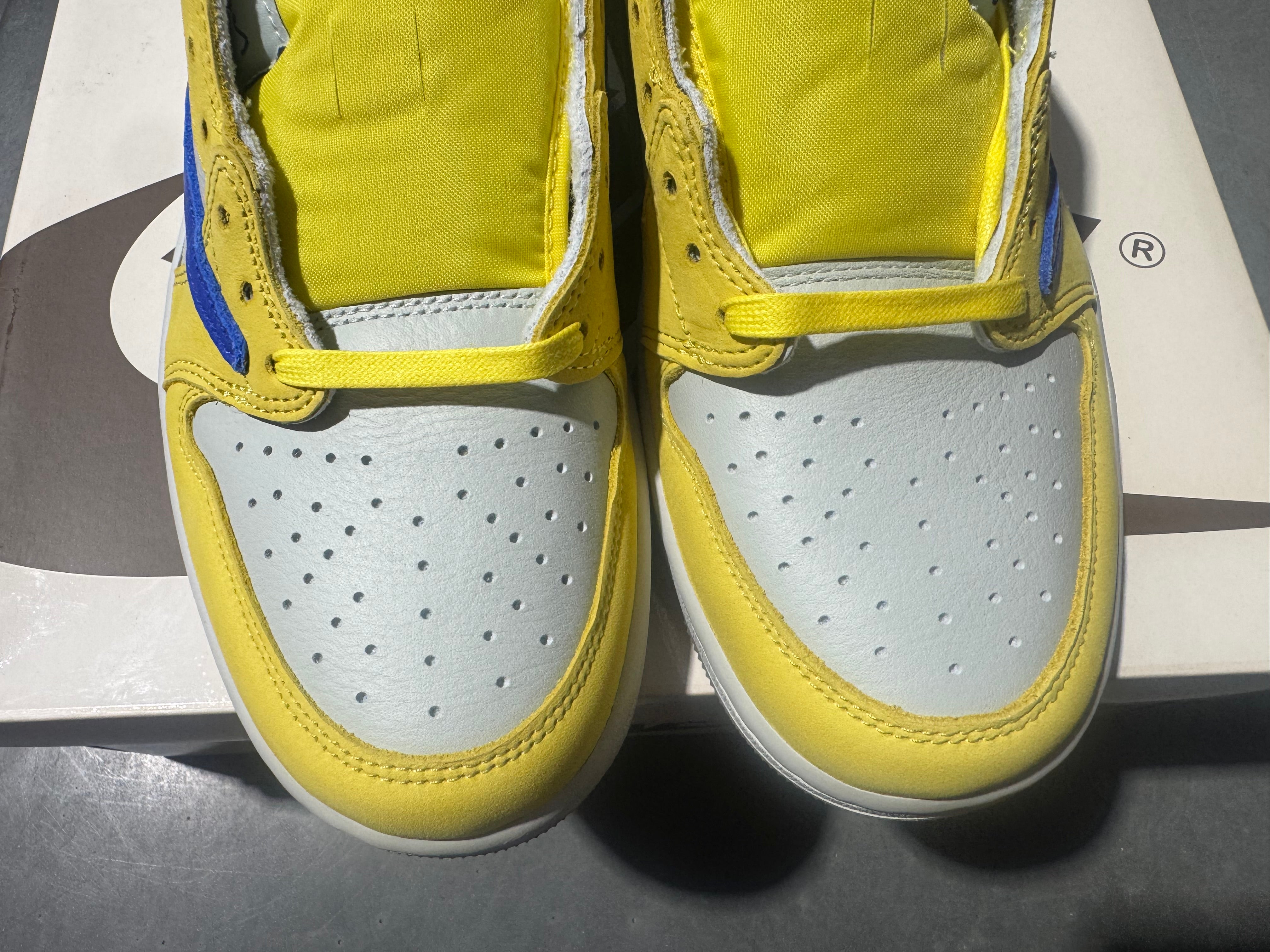 Air Jordan 1 Retro Low OG SP - Travis Scott Canary Size 10.5W/9M