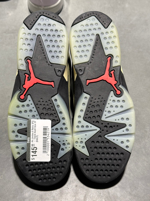 Air Jordan 6 Retro (PS) - Travis Scott Size 3Y