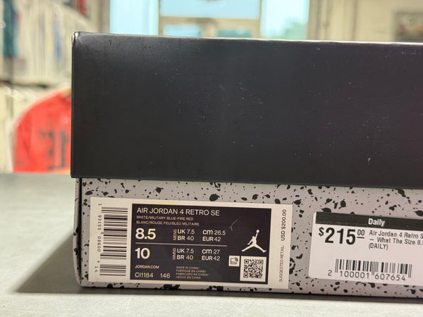 Air Jordan 4 Retro SE - What The Size 8.5