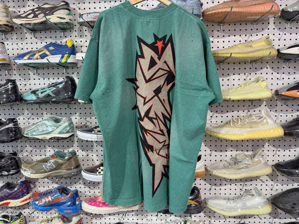 NEW Hellstar Crack Print Tee - Teal Size XXL
