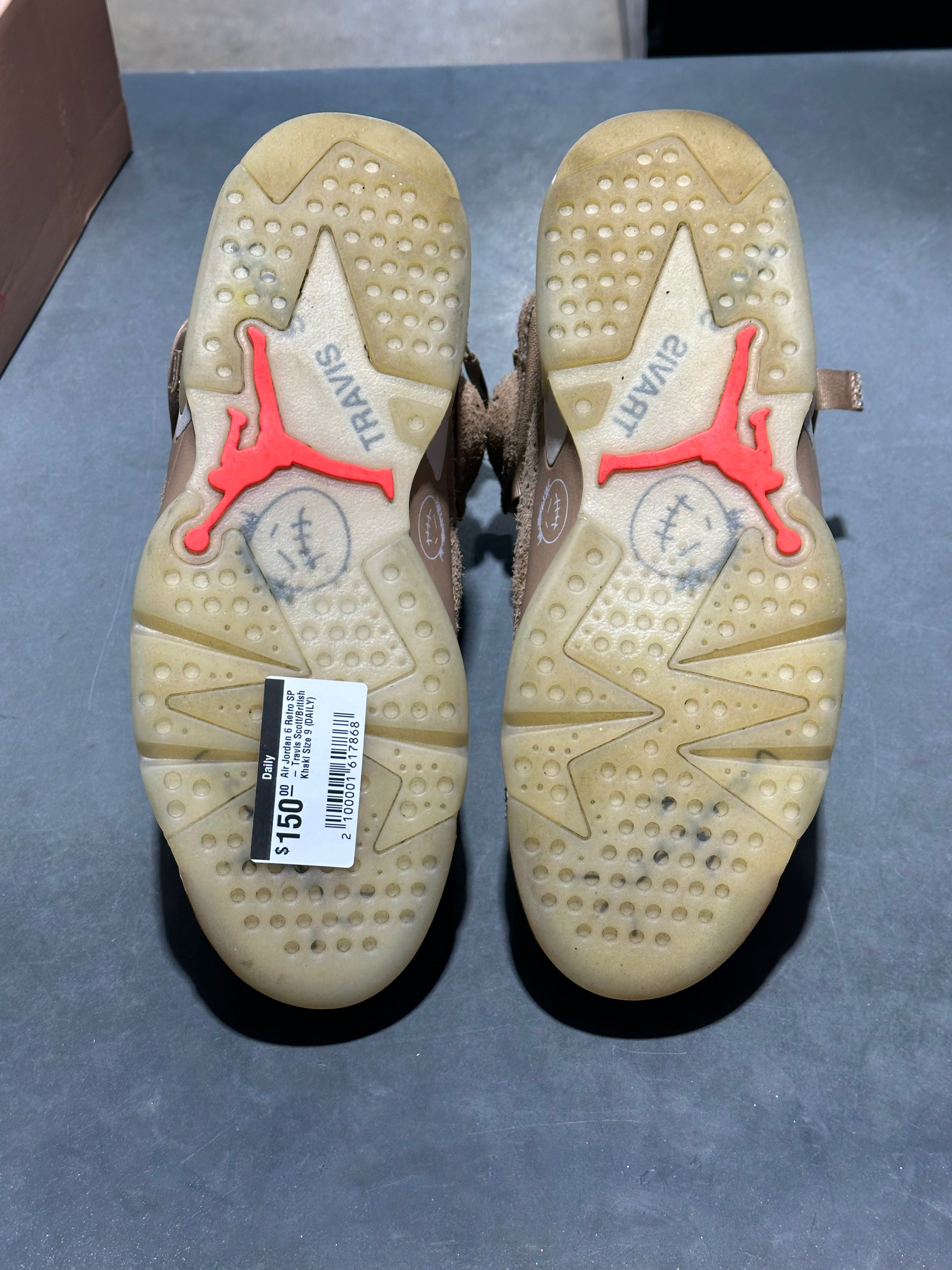 Air Jordan 6 Retro SP - Travis Scott/British Khaki Size 9