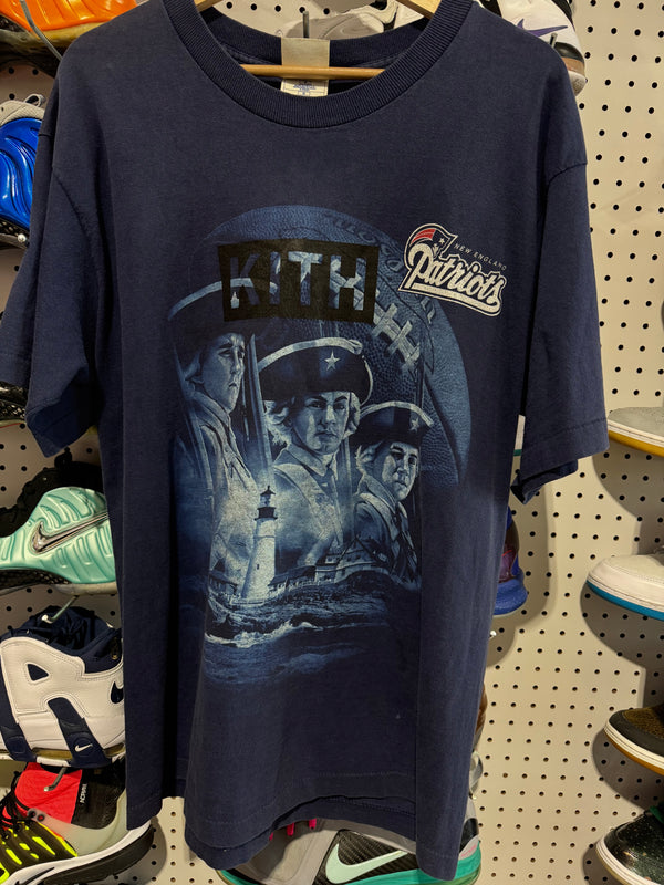 Kith x NFL x New England Patriots Tee - Navy Size Large