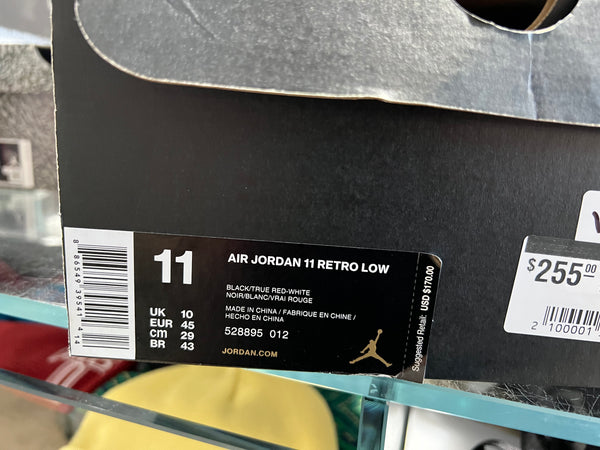 Air Jordan 11 Retro Low - Bred 2015 Size 11