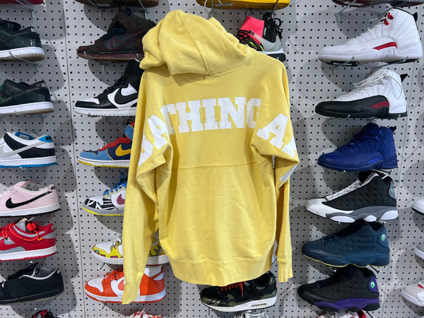 USED Bape Small Ape Head Hoodie - Yellow Size Large