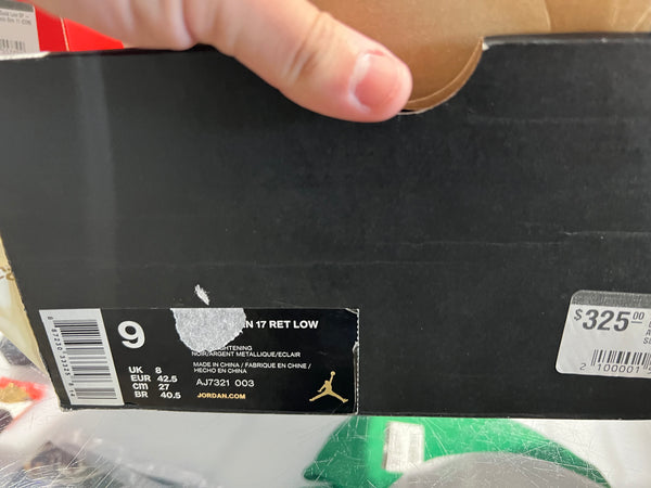 Air Jordan 17 Retro Low - SoleFly Alternate Lightning Size 9