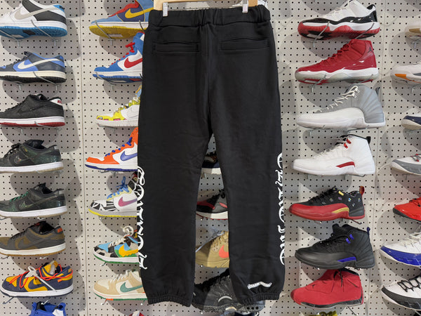 NEW Chrome Hearts Slit Pocket Sweatpants - Black Size Medium