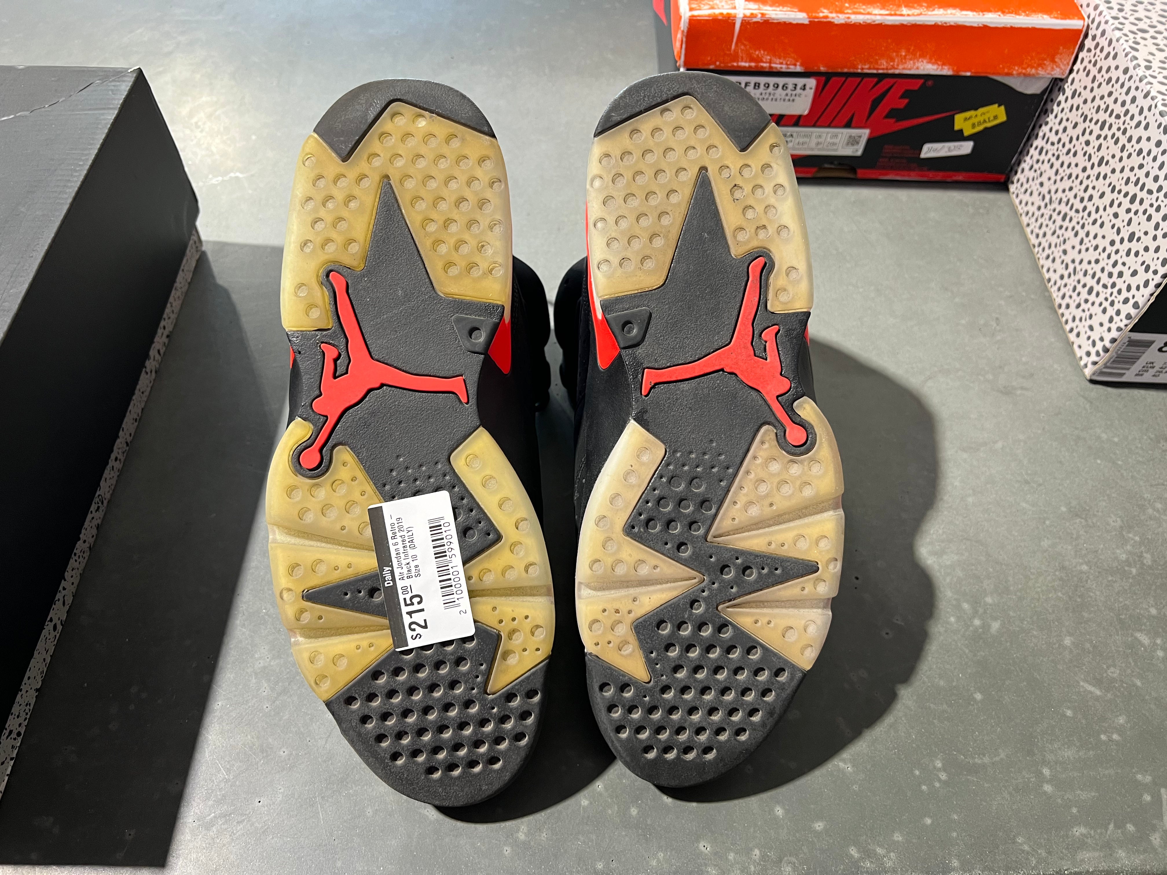 Air Jordan 6 Retro - Black Infrared 2019 Size 10