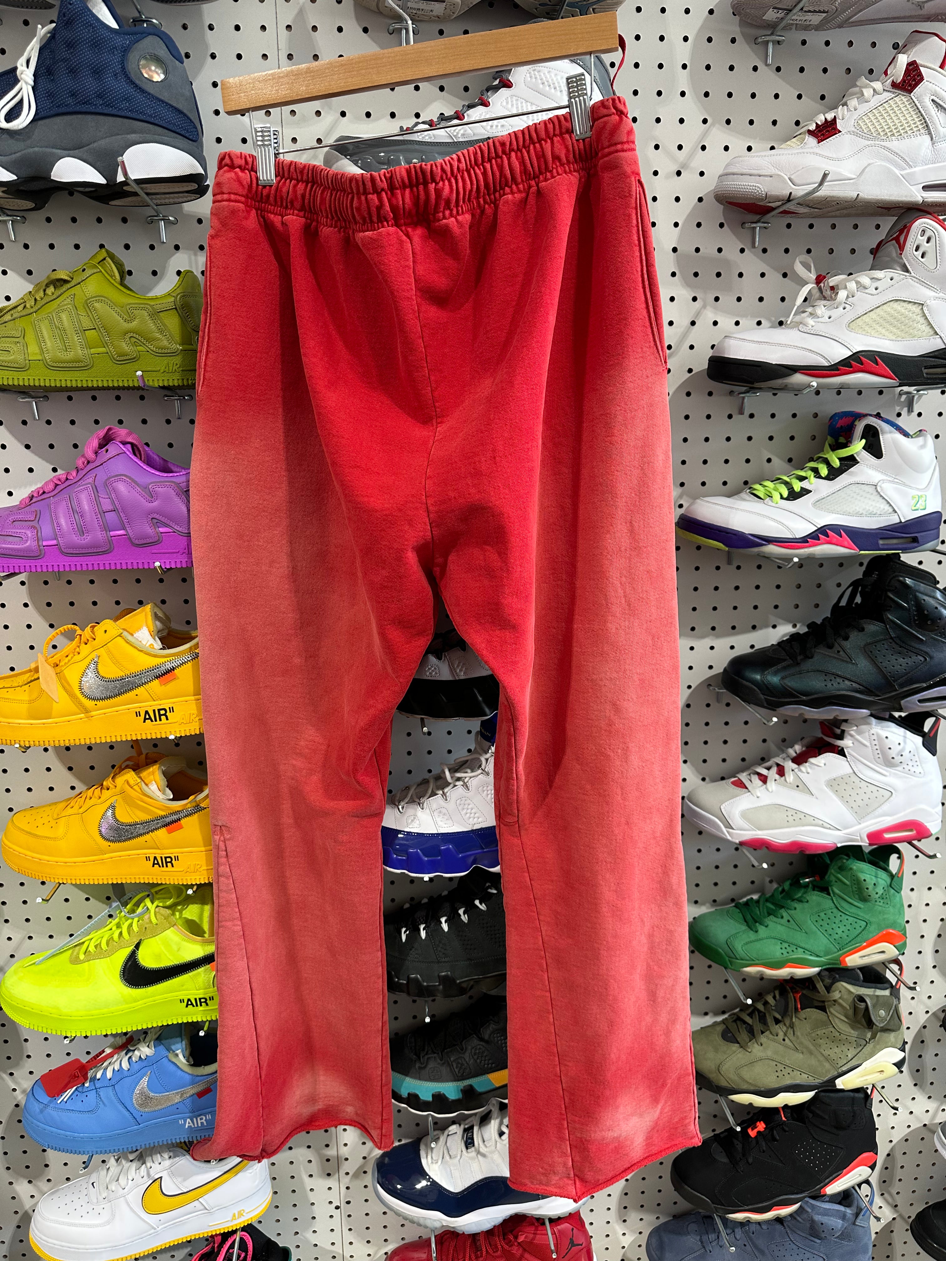 USED Hellstar Flare Sweatpants - Red Size XXL