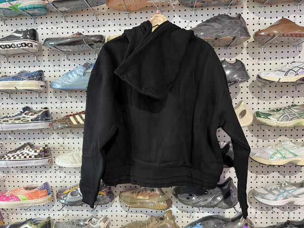 NEW GV Gallery Rusted Tri-Zip Hoodie - Black Size Large