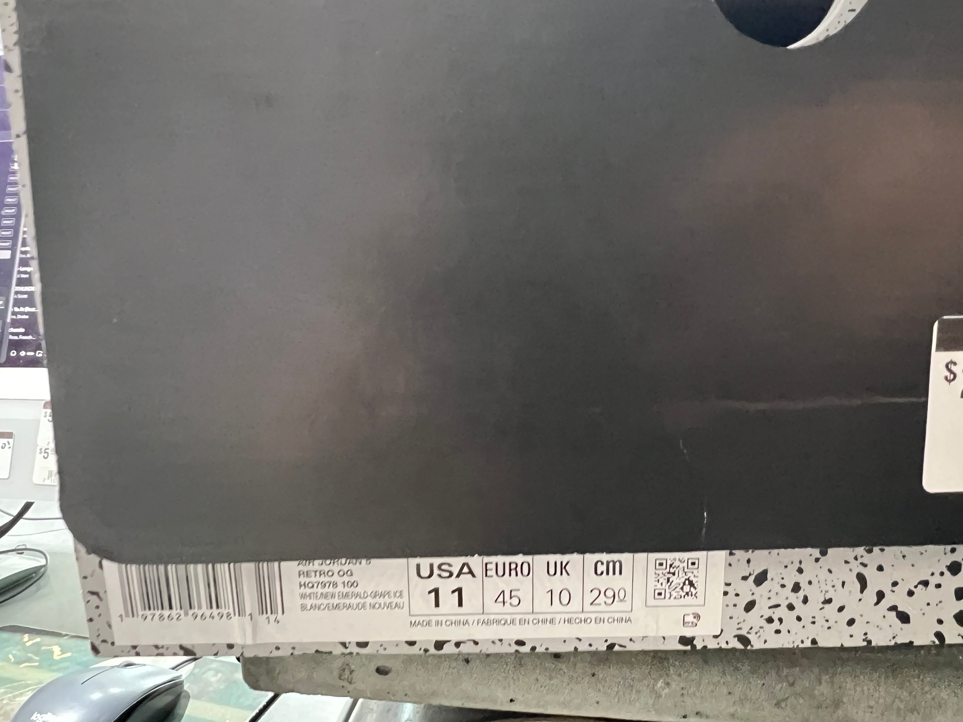 Air Jordan 5 Retro - Grape 2025 Size 11