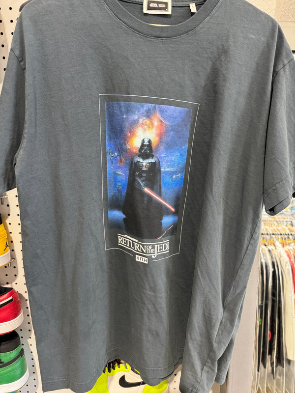 Kith x Star Wars Return Of The Jedi Vader Tee - Washed Black Size XS