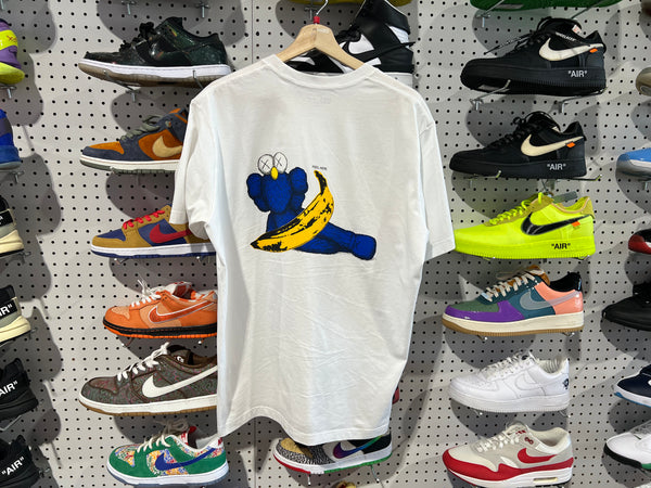 USED KAWS + Warhol UT Banana Tee - White Size L
