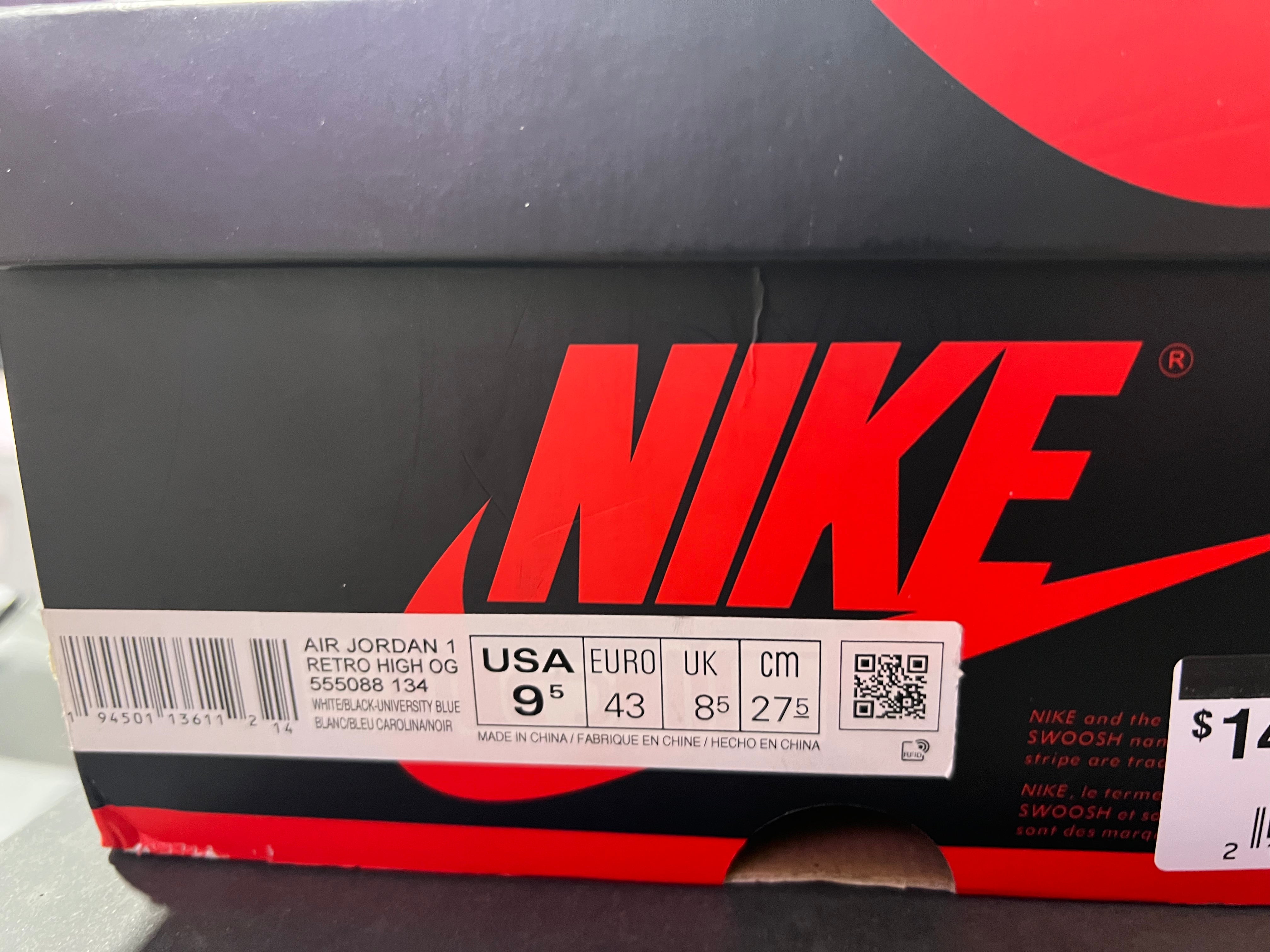 Air Jordan 1 Retro High OG - Royal Size 9.5
