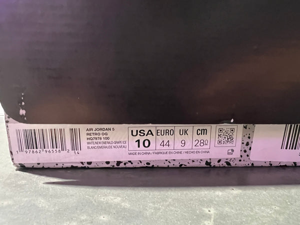 Air Jordan 5 Retro - Grape 2025 Size 10