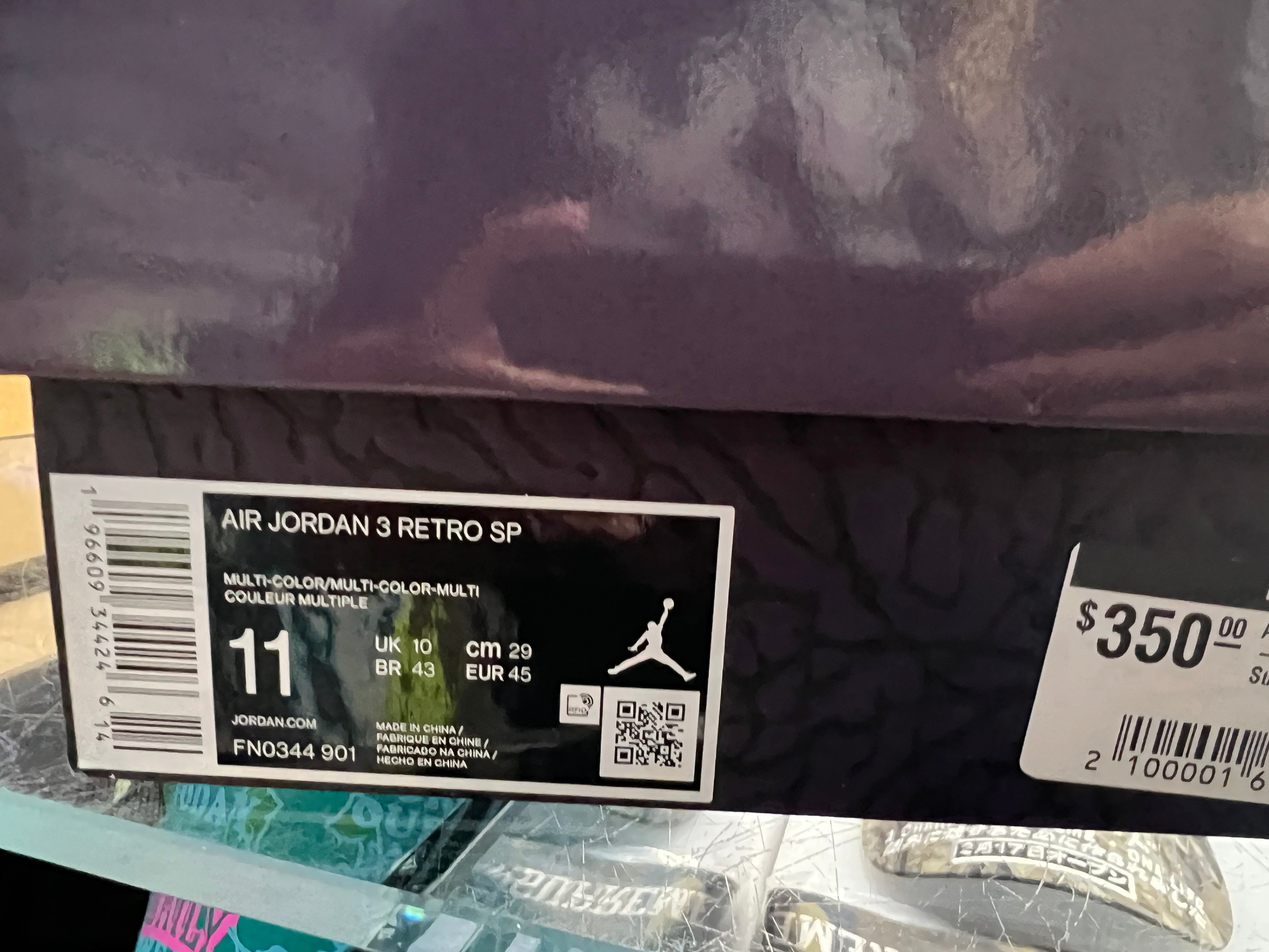 Air Jordan 3 Retro SP - J Balvin/Medellín Sunset Size 11