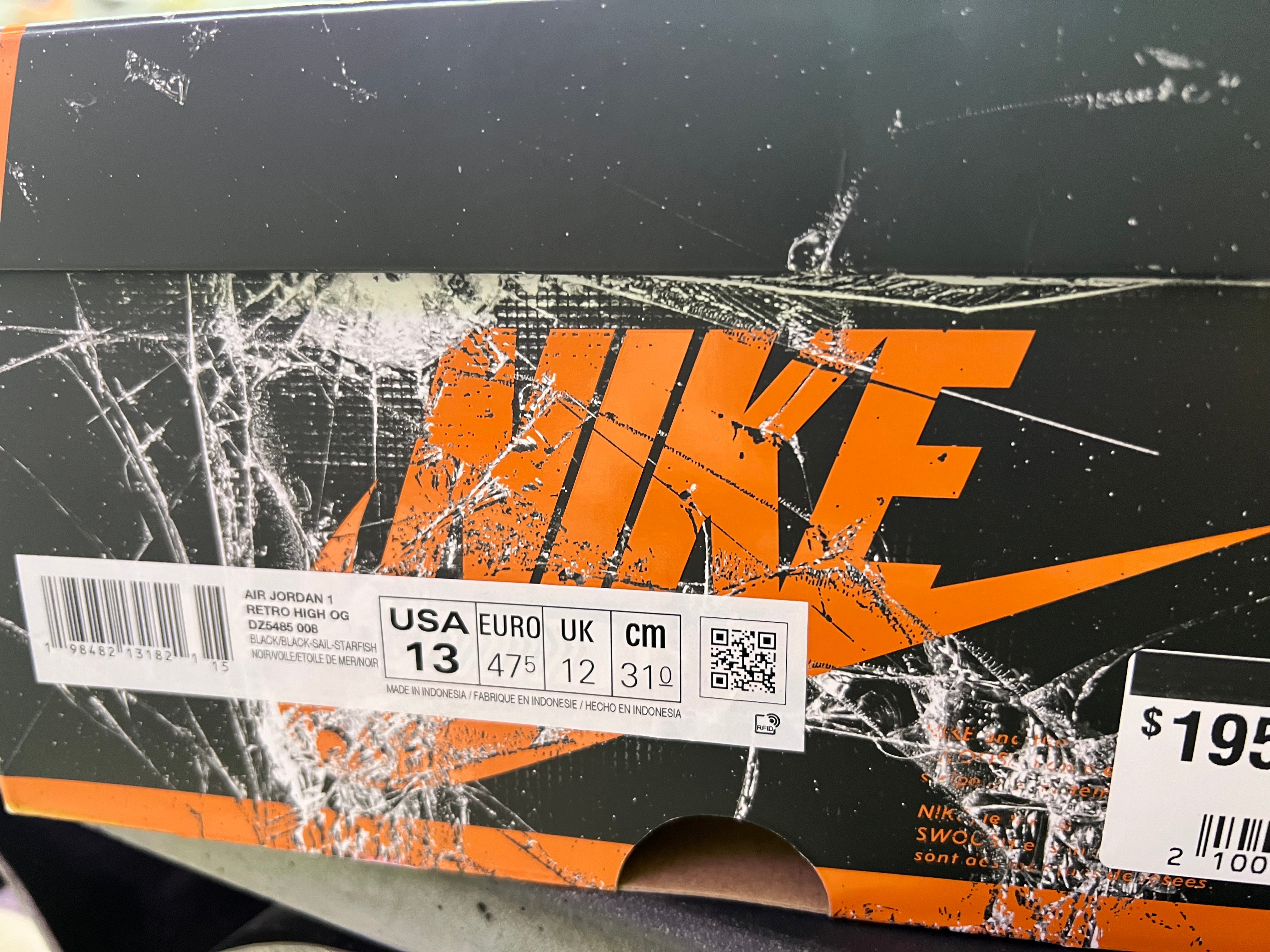 Air Jordan 1 Retro High OG - Shattered Backboard 2025 Size 13