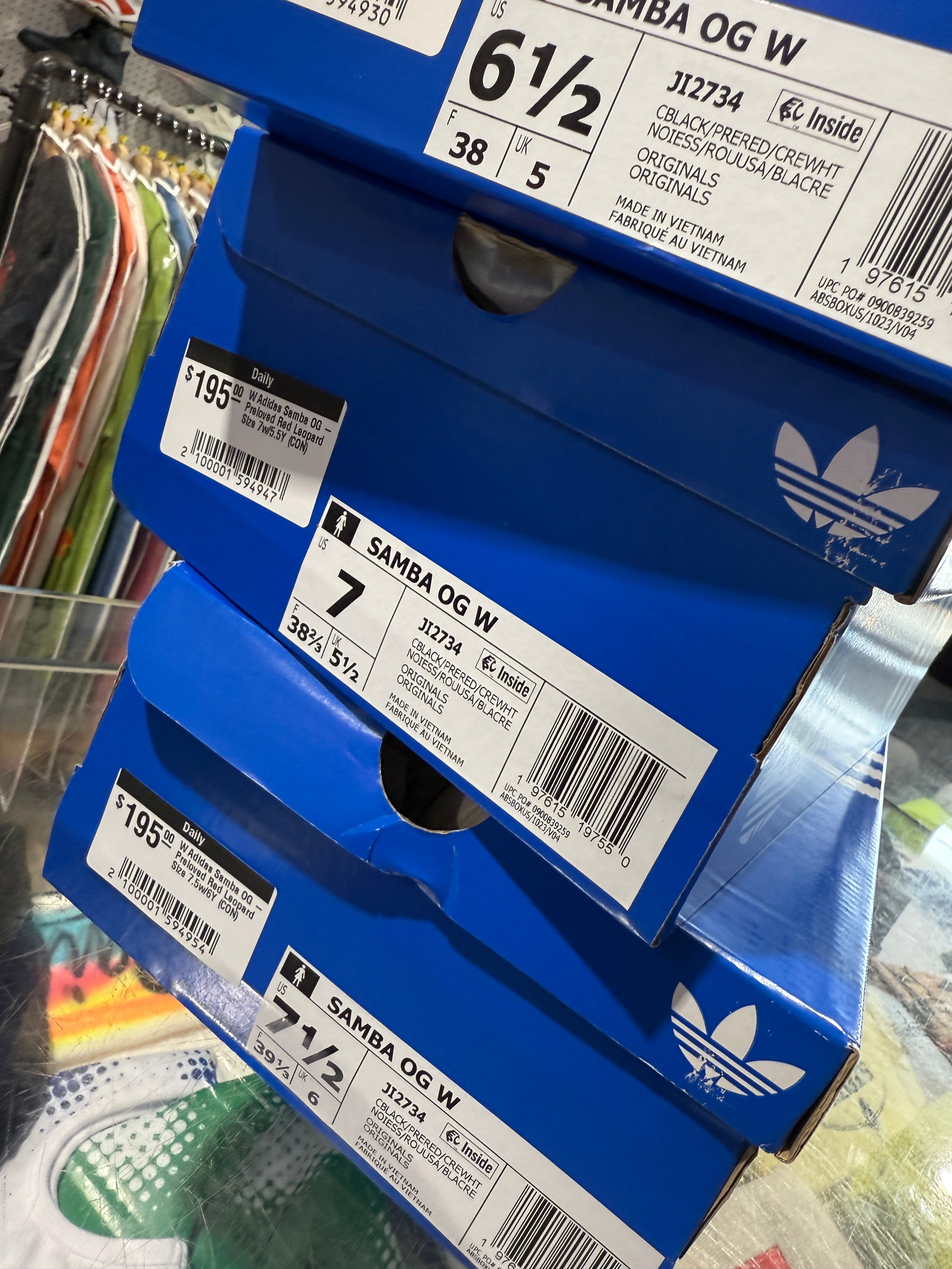 W Adidas Samba OG - Preloved Red Leopard