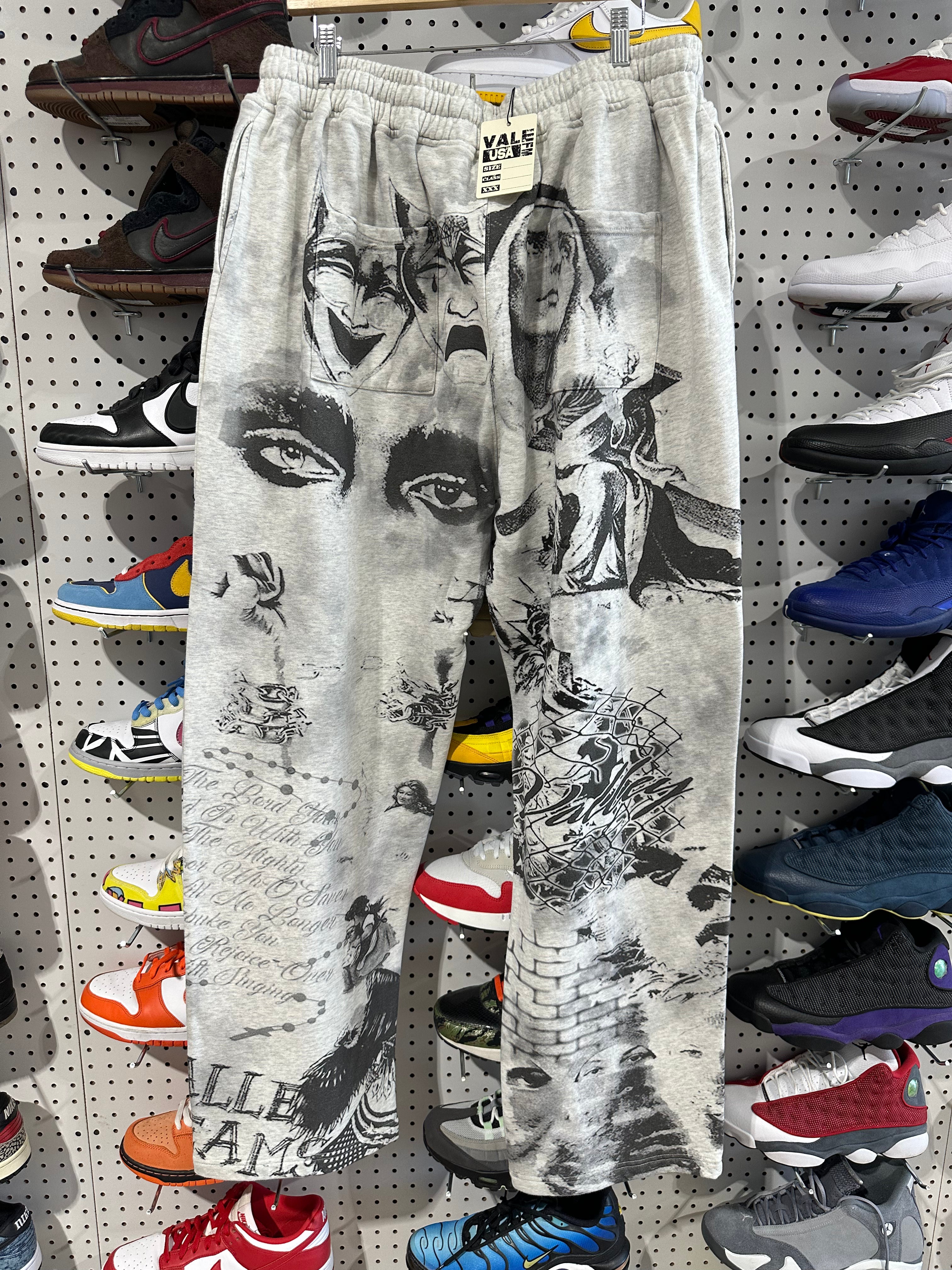 NEW Vale Mural Sweatpants - Grey