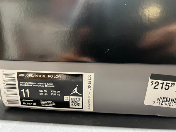 Air Jordan 11 Retro Low - Legend Blue Size 11