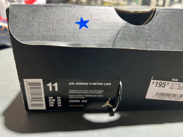 Air Jordan 11 Retro Low - Navy Gum 2016 Size 11