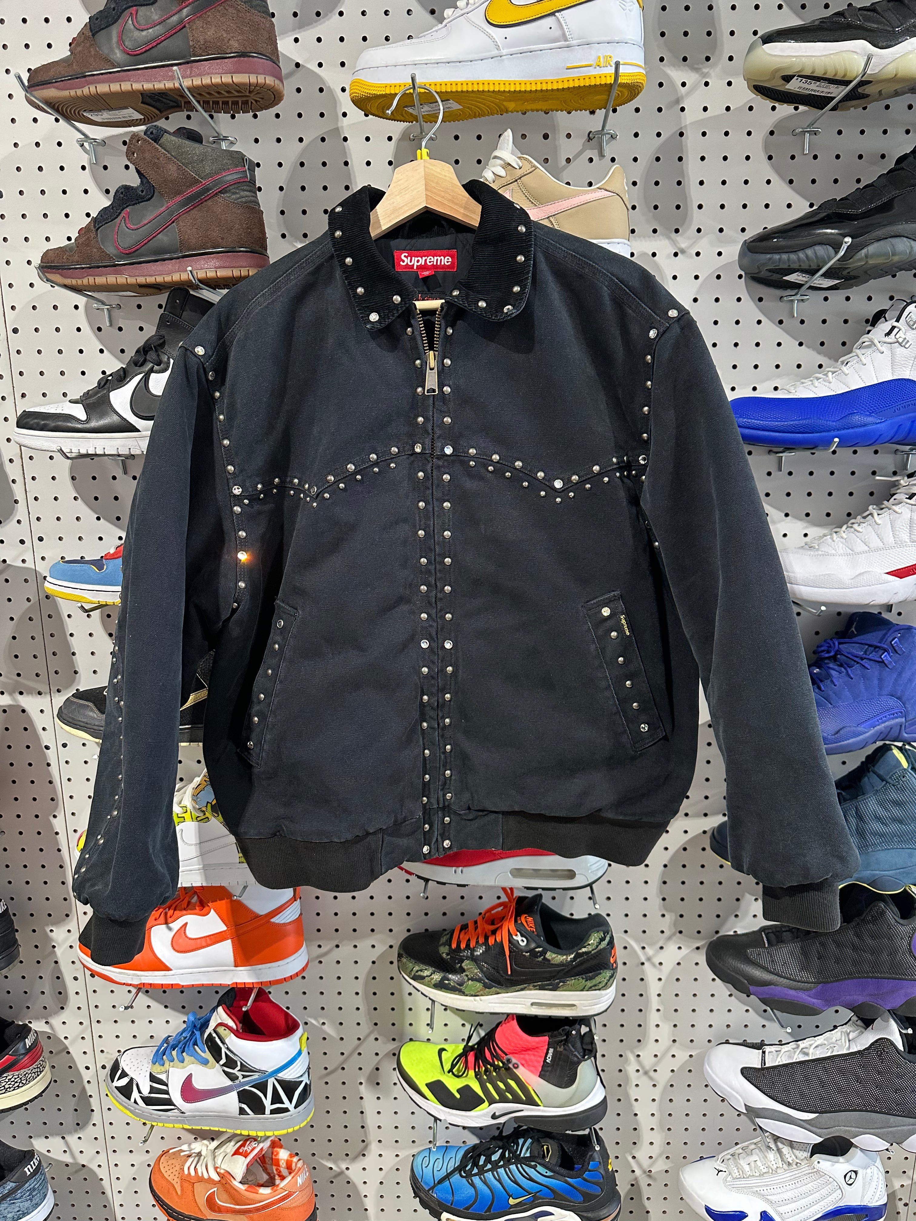 NEW Supreme b.b. Simon Studded Work Jacket - Black Size Medium