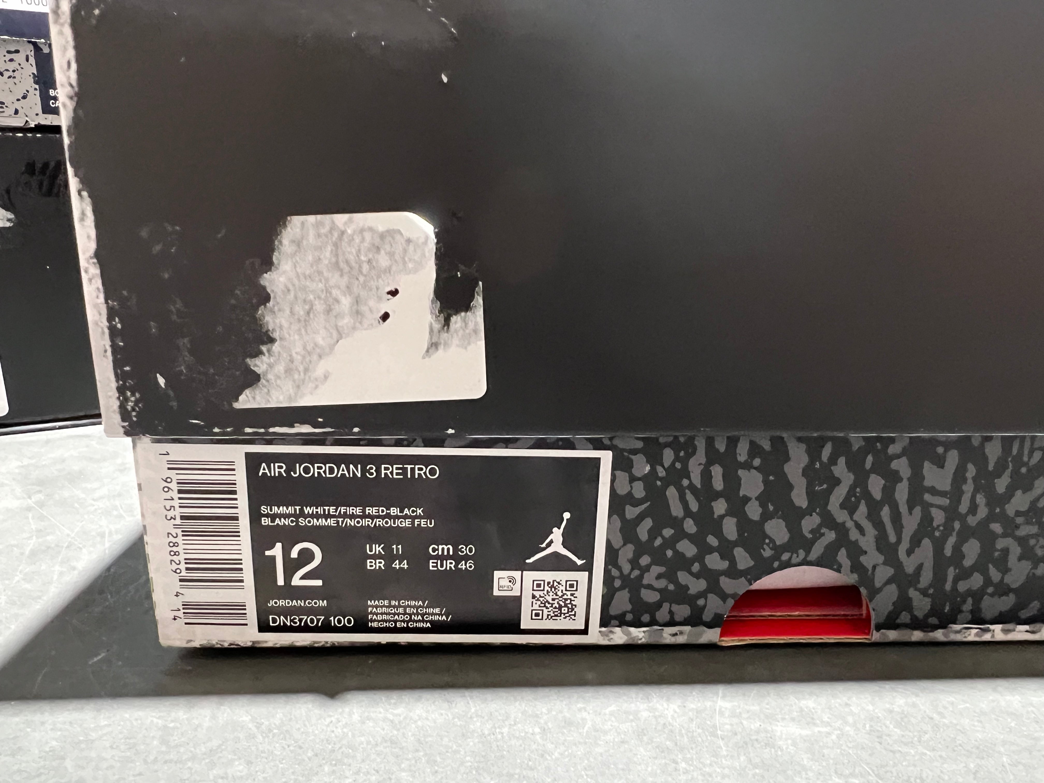 Air Jordan 3 Retro - White Cement Reimagined Size 12