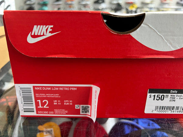 Nike Dunk Low Retro PRM - Curry Size 12