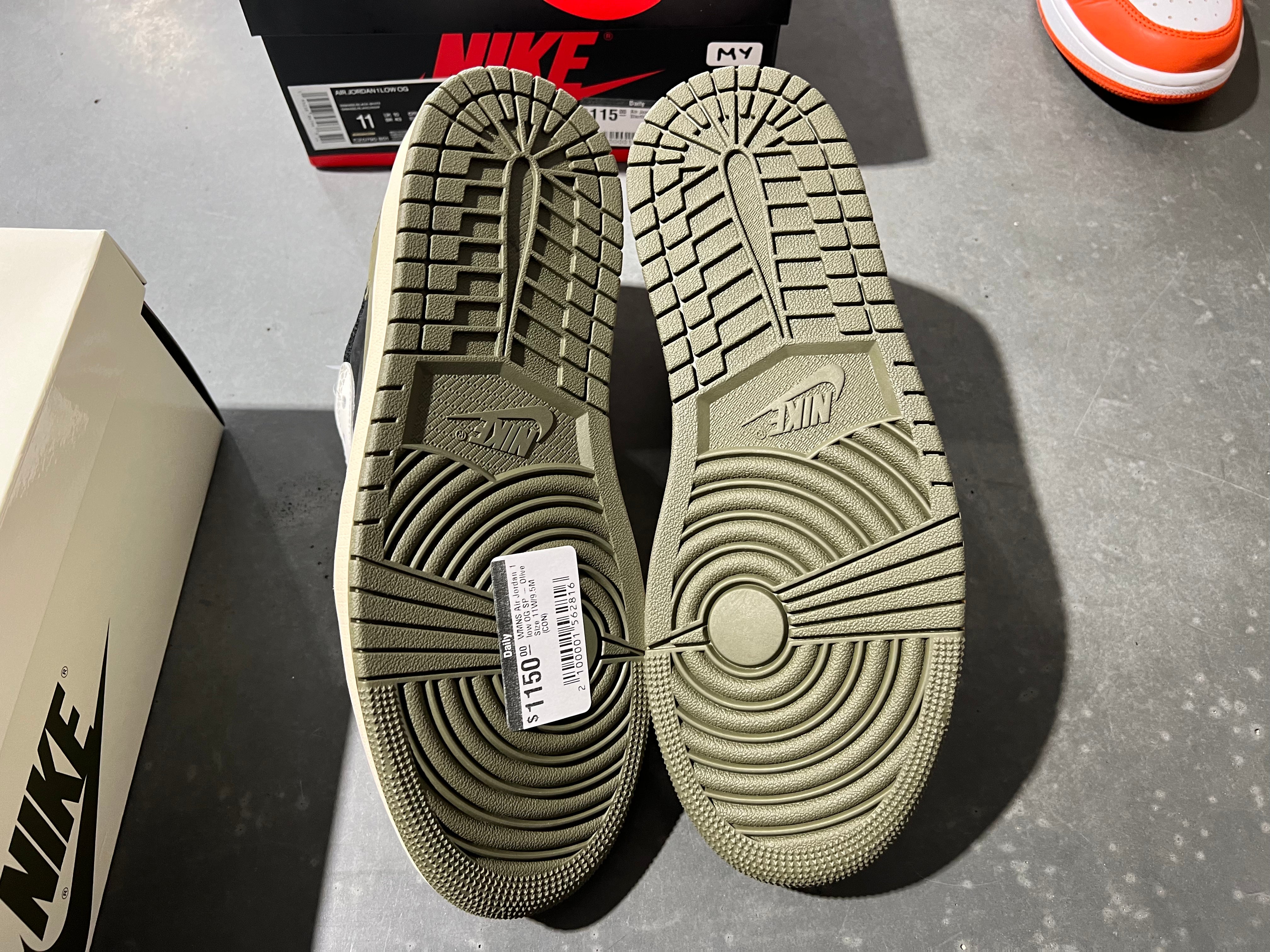 WMNS Air Jordan 1 low OG SP - Olive Size 11W/9.5M
