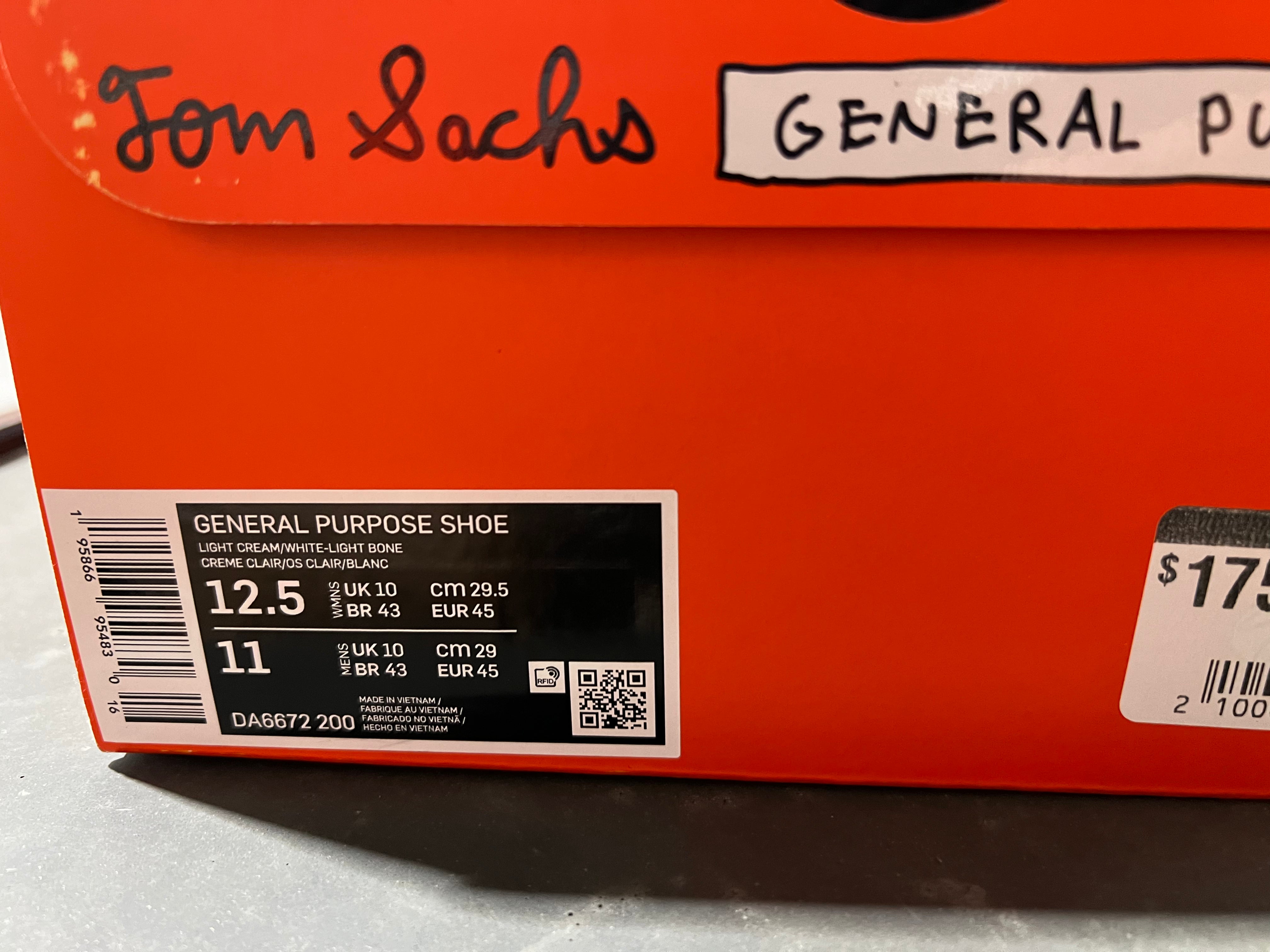 Nike General Purpose Shoe - Tom Sachs/Light Bone Size 12.5
