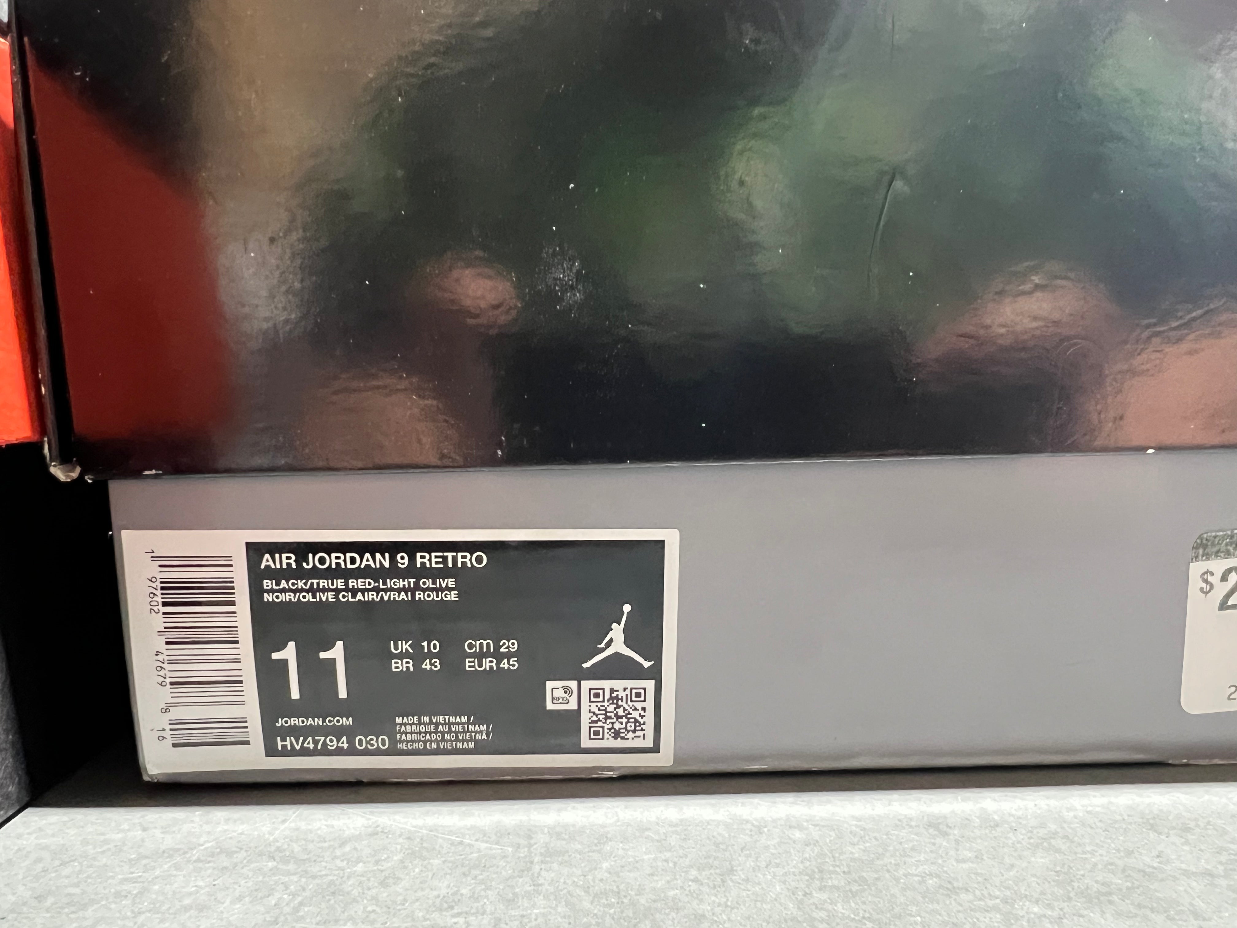 Air Jordan 9 Retro - Olive 2024 Size 11