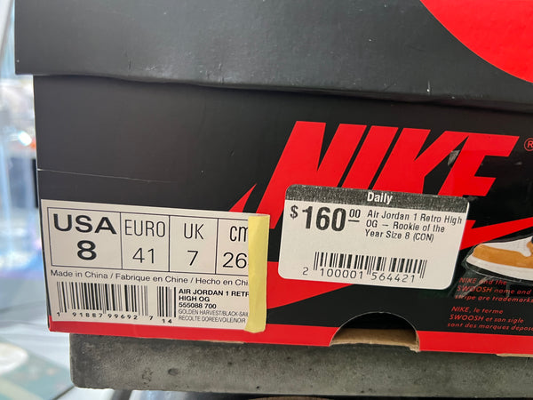 Air Jordan 1 Retro High OG - Rookie of the Year Size 8
