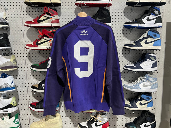 NEW Supreme x UMBRO Zip Up Sweater - Purple Size Large