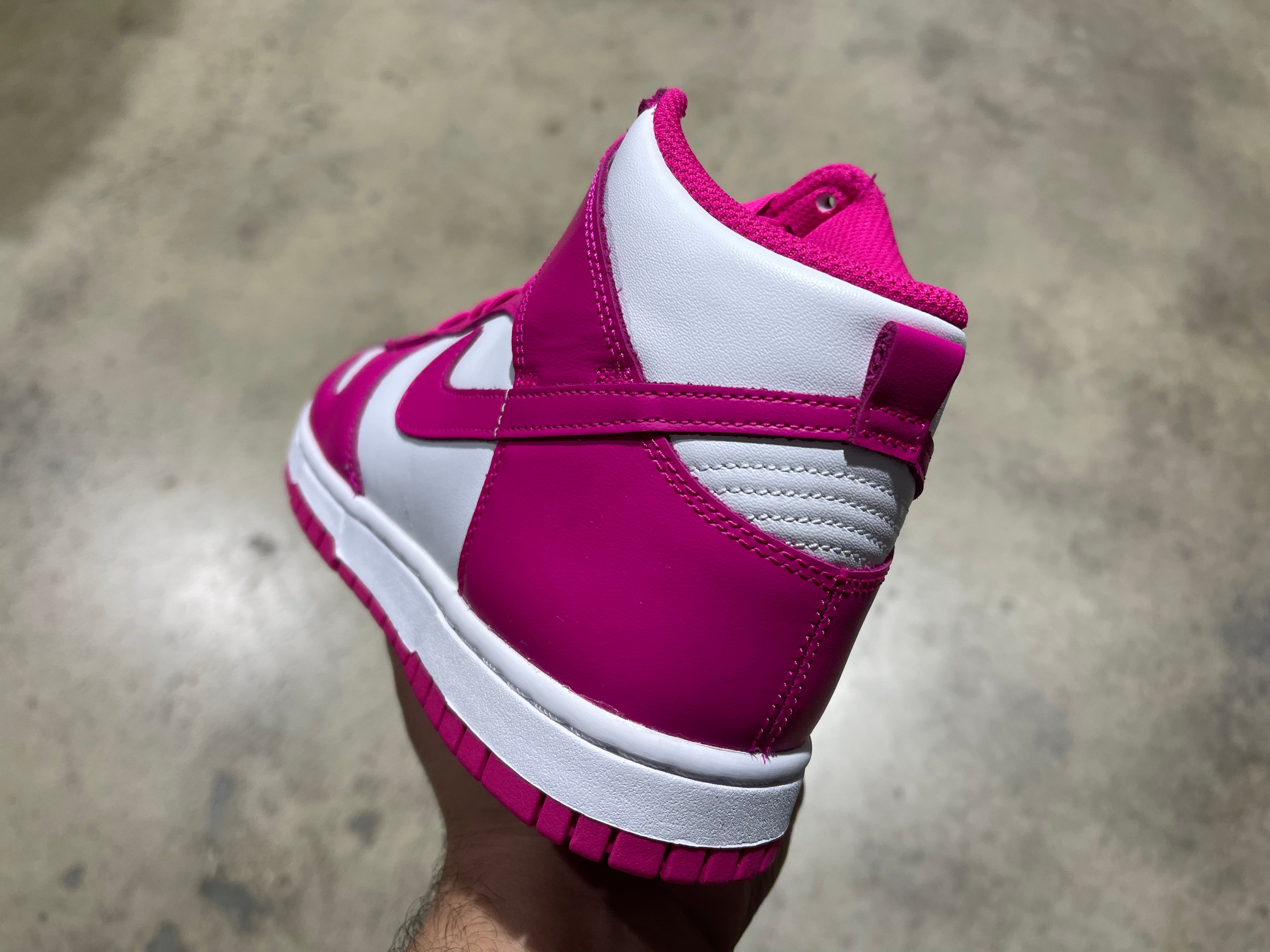 W Nike Dunk High - Pink Prime Size 6.5W/5M