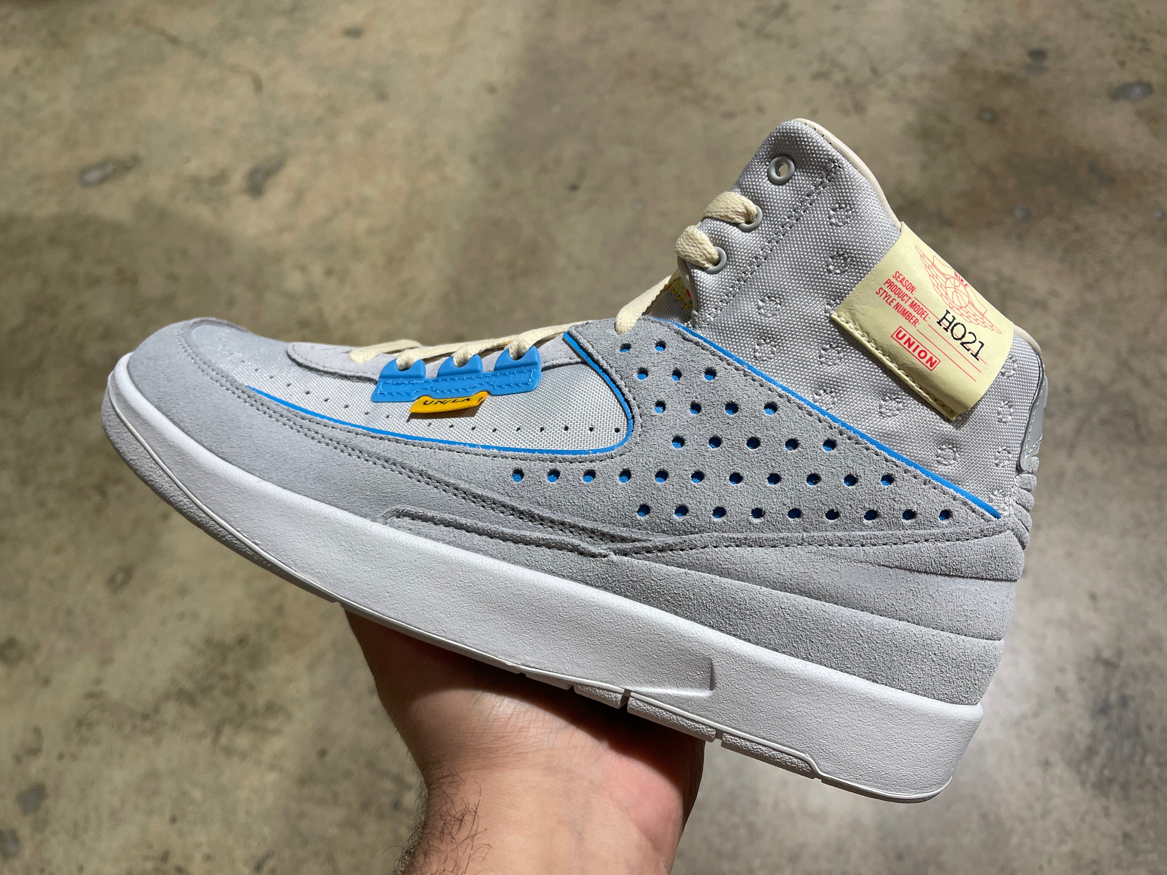 Air Jordan 2 Retro SP Union - Grey Fog Size 8