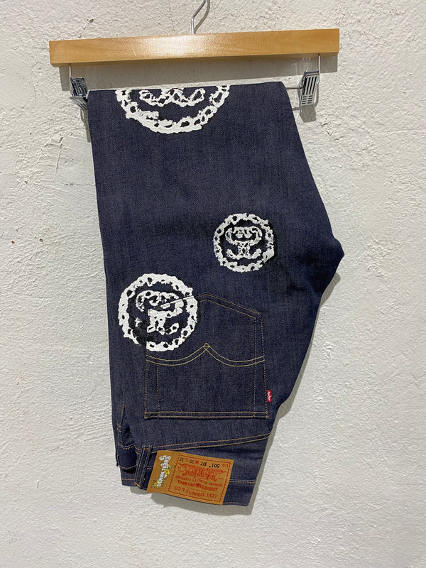 NEW Stussy x Denim Tears 501 Jean - Raw Denim Size 30x32