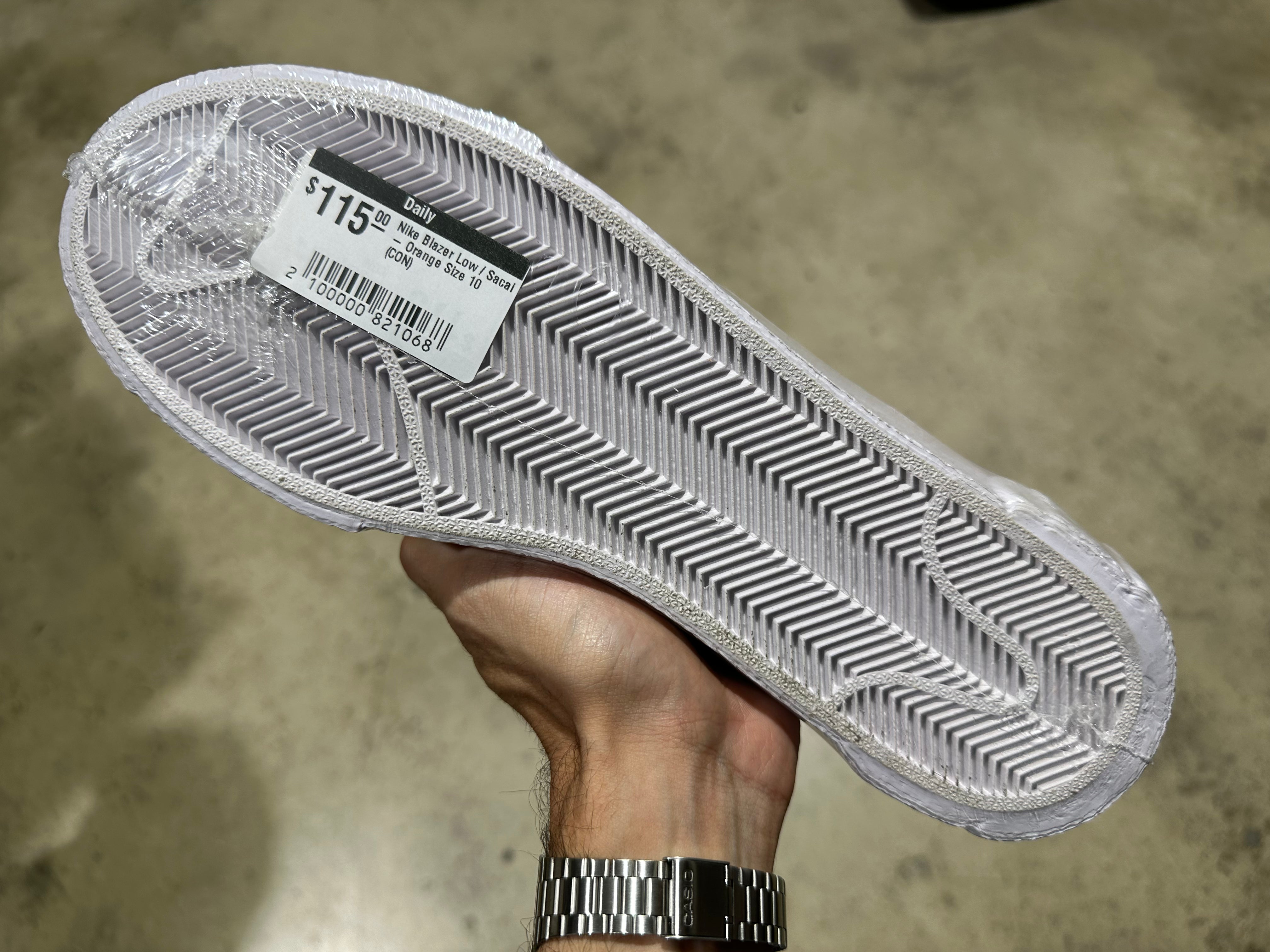 Nike Blazer Low / Sacai - Orange Size 10