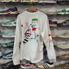 USED Chrome Hearts Matty Boy L/S Tee - White Size XXL