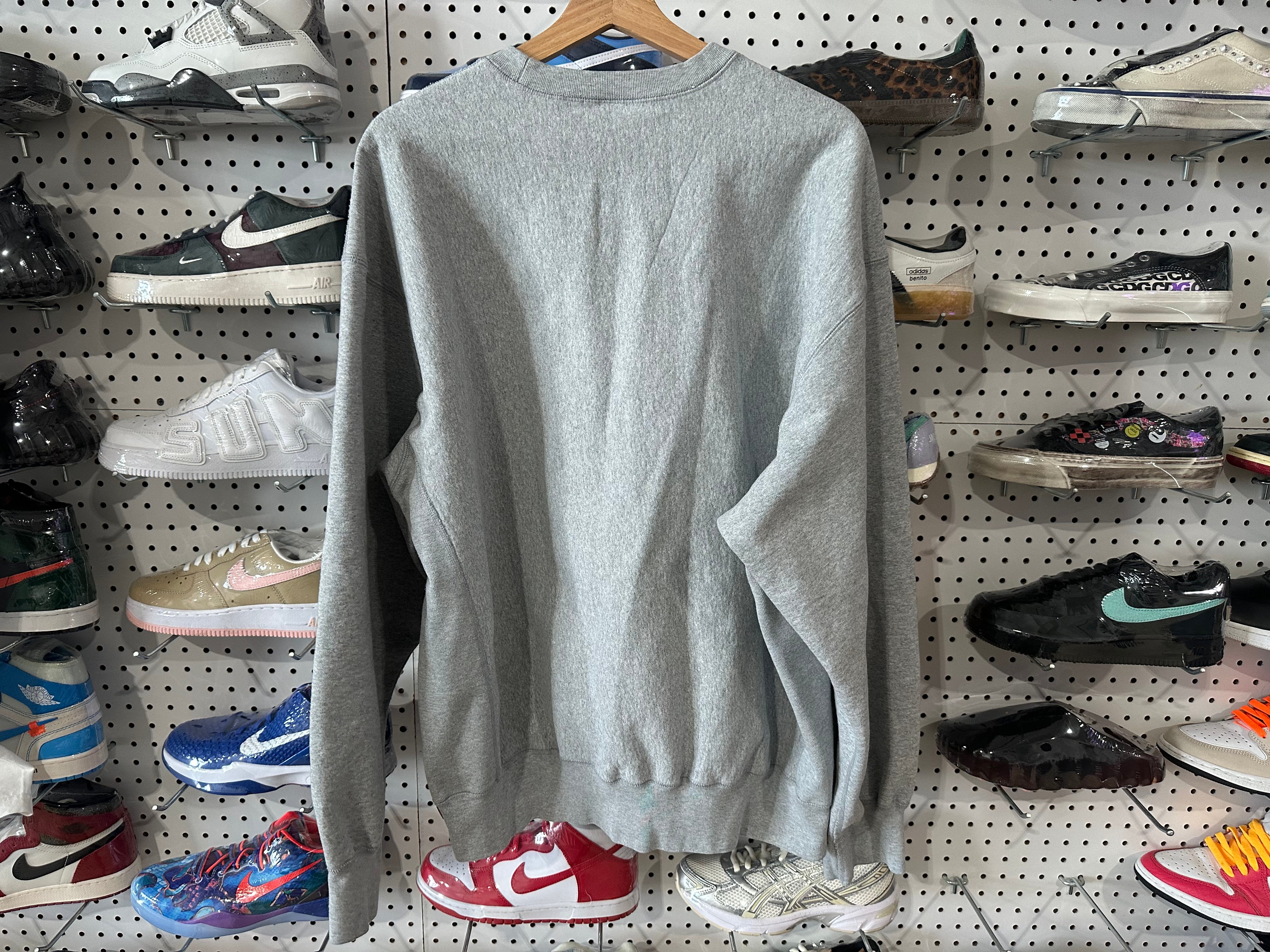 USED Supreme Washed Crewneck - Grey Size XL