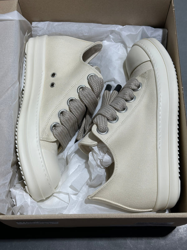 Rick Owens DRKSHDW Jumbo Lace Sneaks - Milk Size 42 / US 9