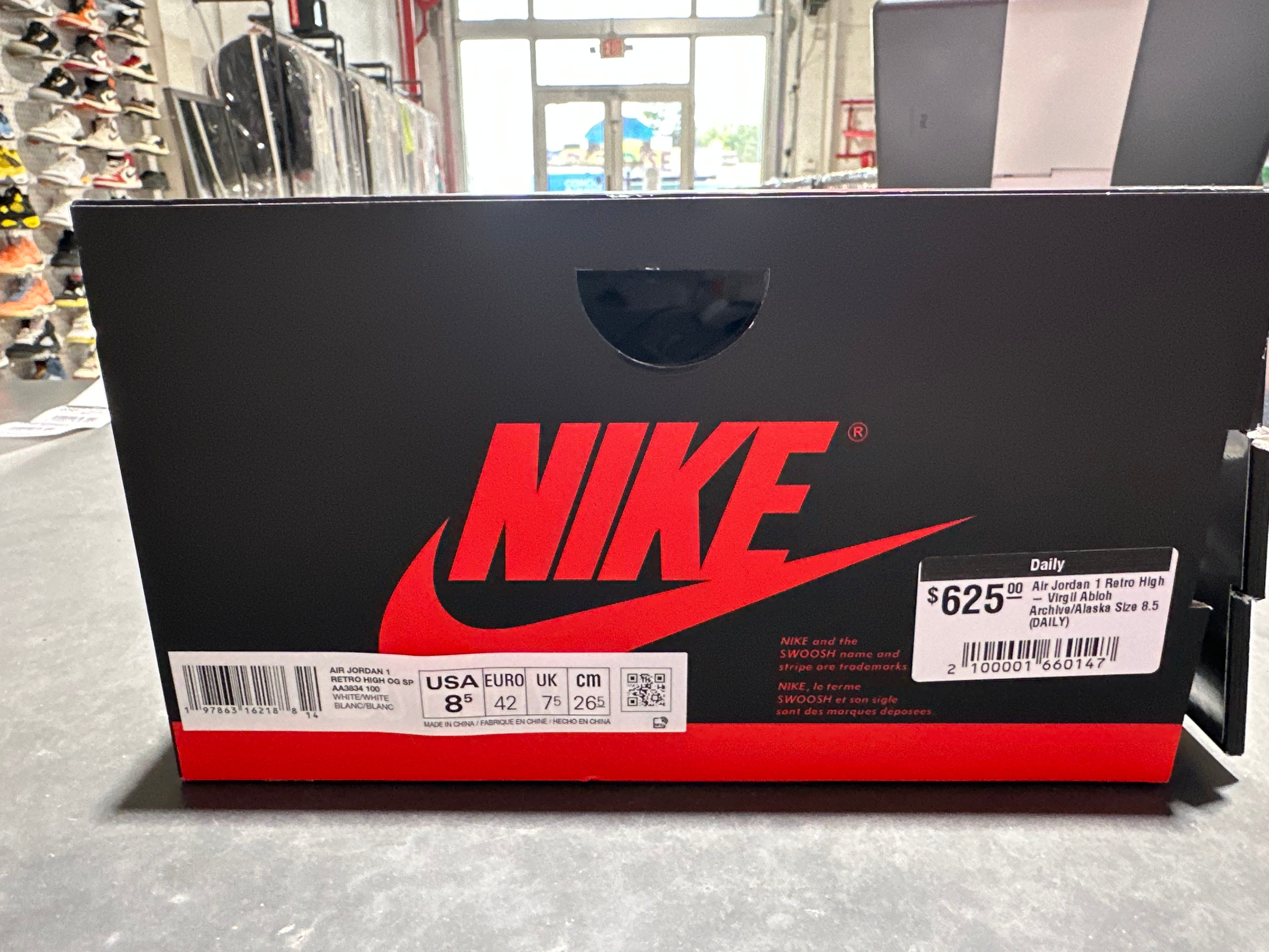 Air Jordan 1 Retro High - Virgil Abloh Archive/Alaska Size 8.5
