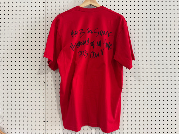 USED Supreme Max B Tee - Red Size Medium
