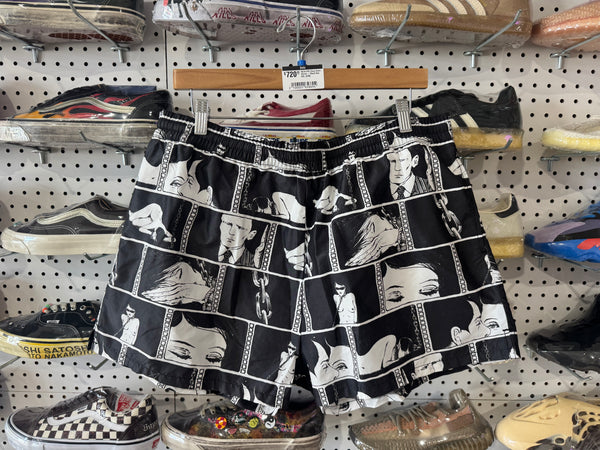 NEW ERD Diary Swim Shorts - Black Size XL