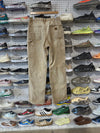 USED Carhartt Distressed Carpenter Pants - Faded Khaki Size 30x34