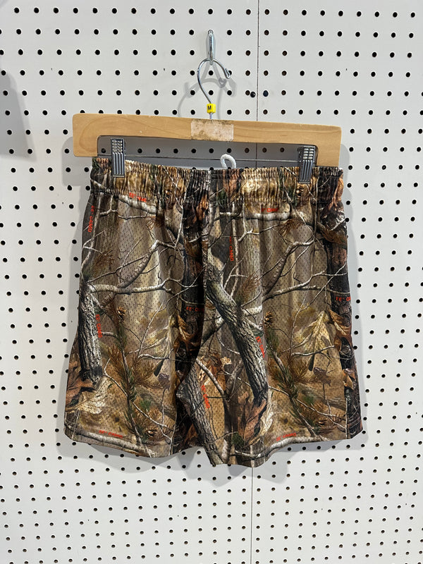 USED Eric Emanuel Real Tree Camo Shorts - Orange Size Medium
