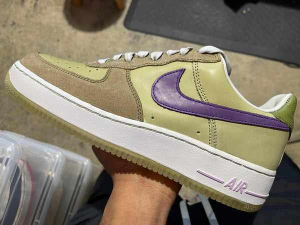 WMNS Nike Air Force 1 Premium 03 - 2006 Faded Green/Vivid Violet Size 11W/9.5M