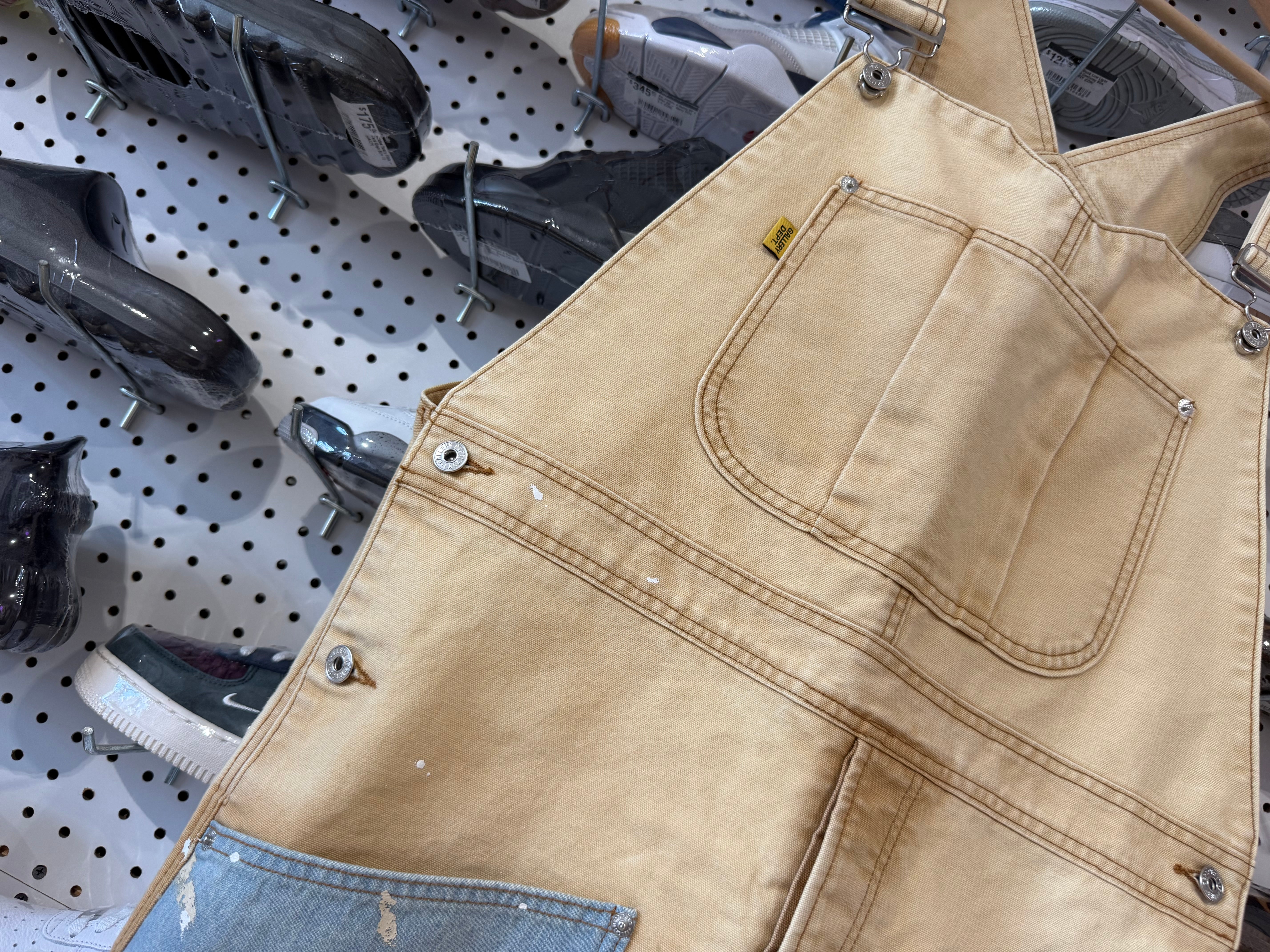 NEW Gallery Department Distressed Overalls - Multicolor Size Large