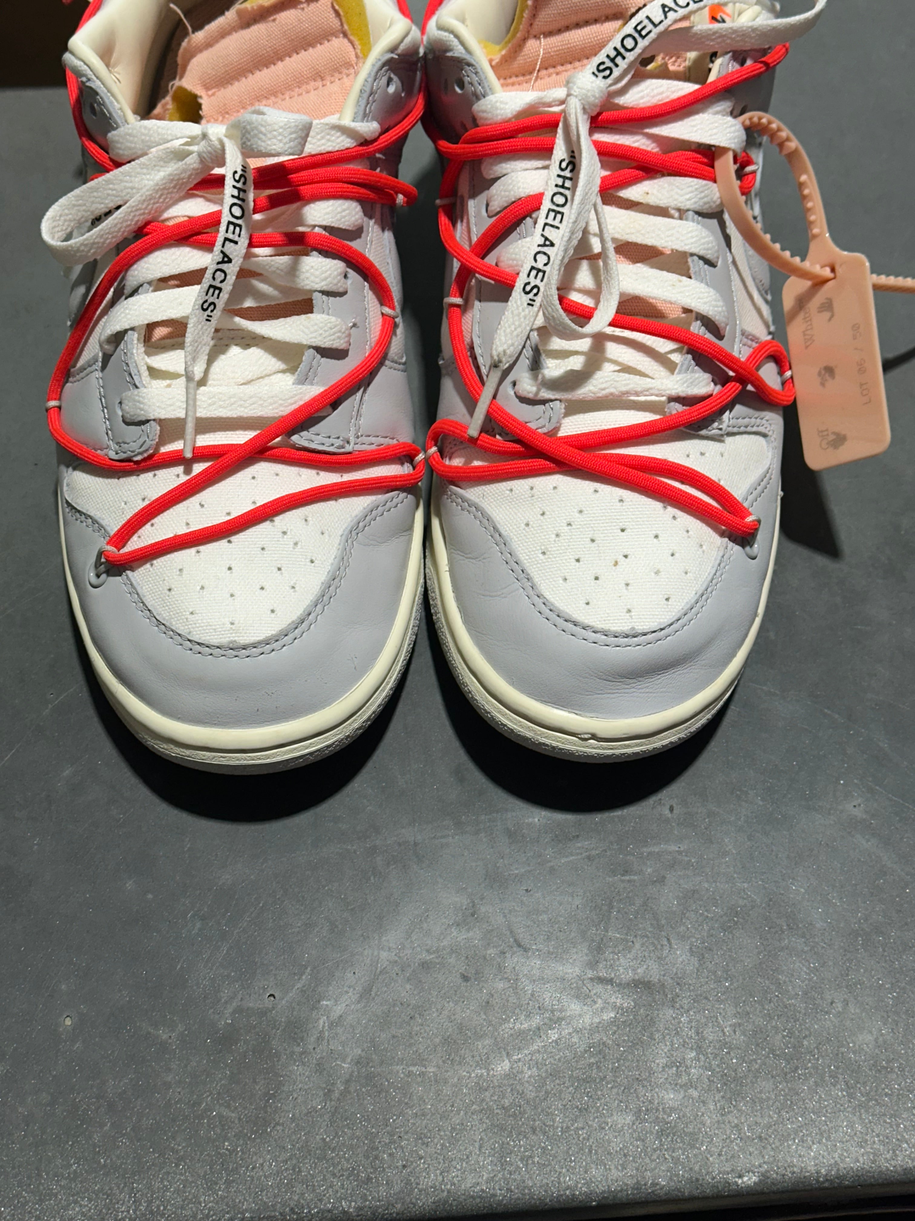 Nike Dunk Low / Off White - Lot 6 Size 10